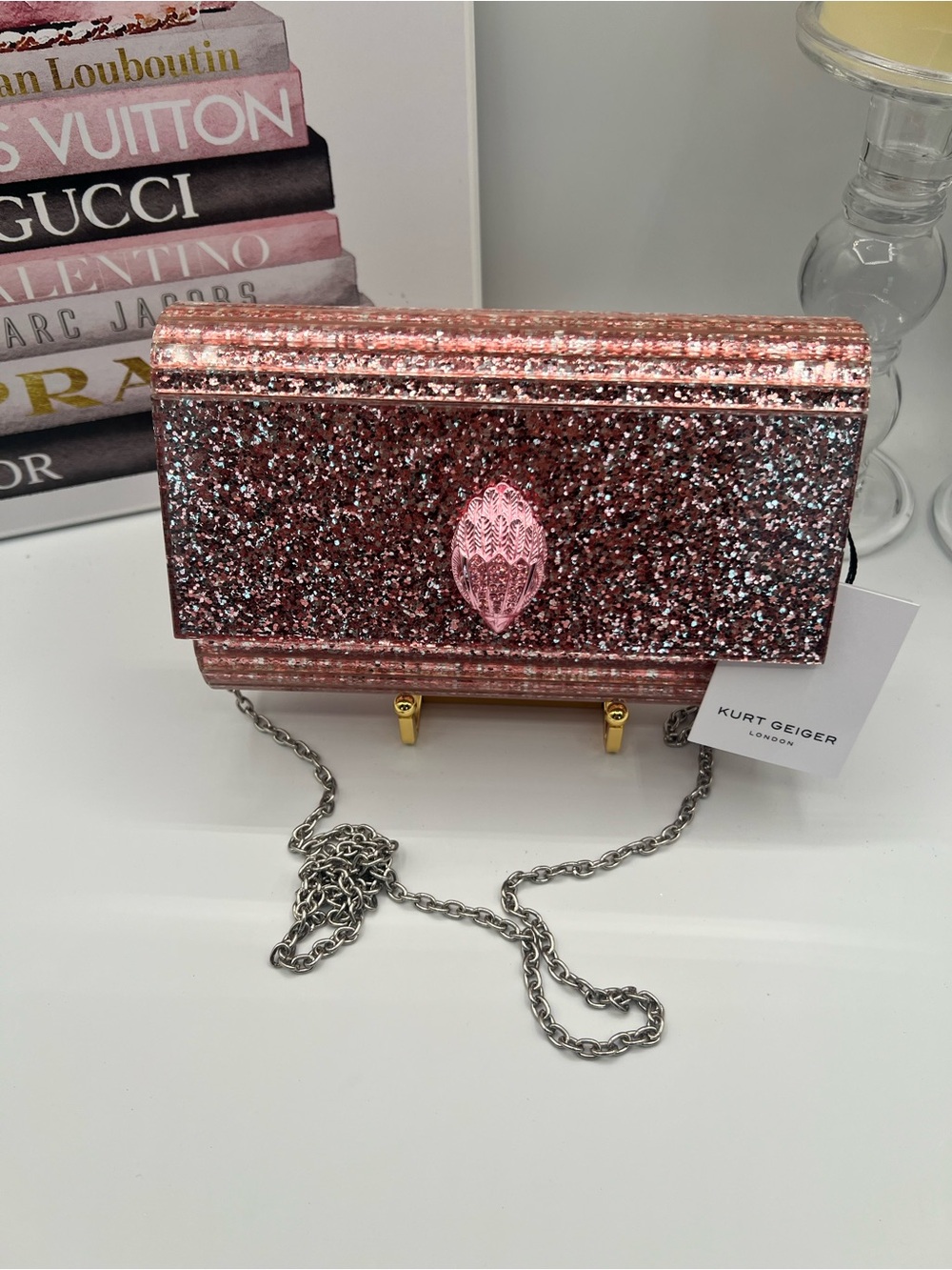 NWT Kurt Geiger London Drench Party Eagle Two Way Bag - Picture 3 of 14